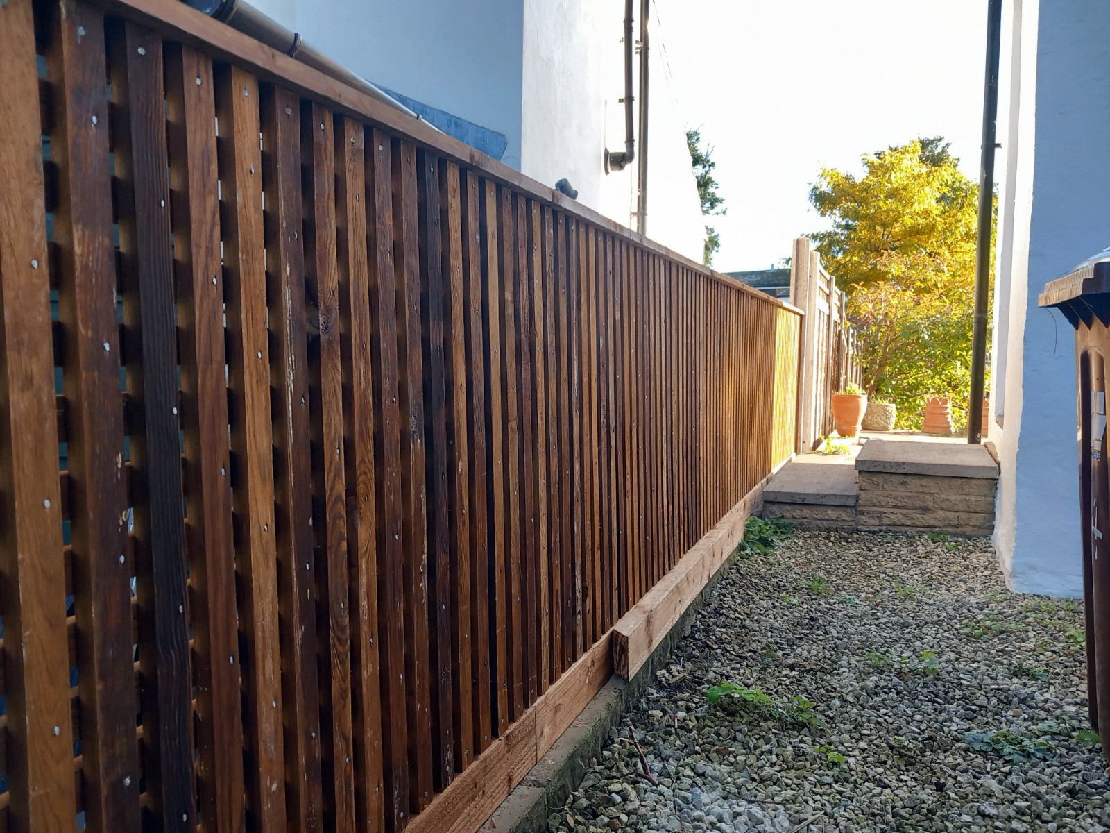 Hit-and-Miss Slatted Fence