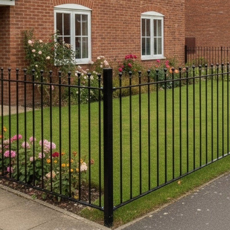 Black Bar Railings, Front Boundary