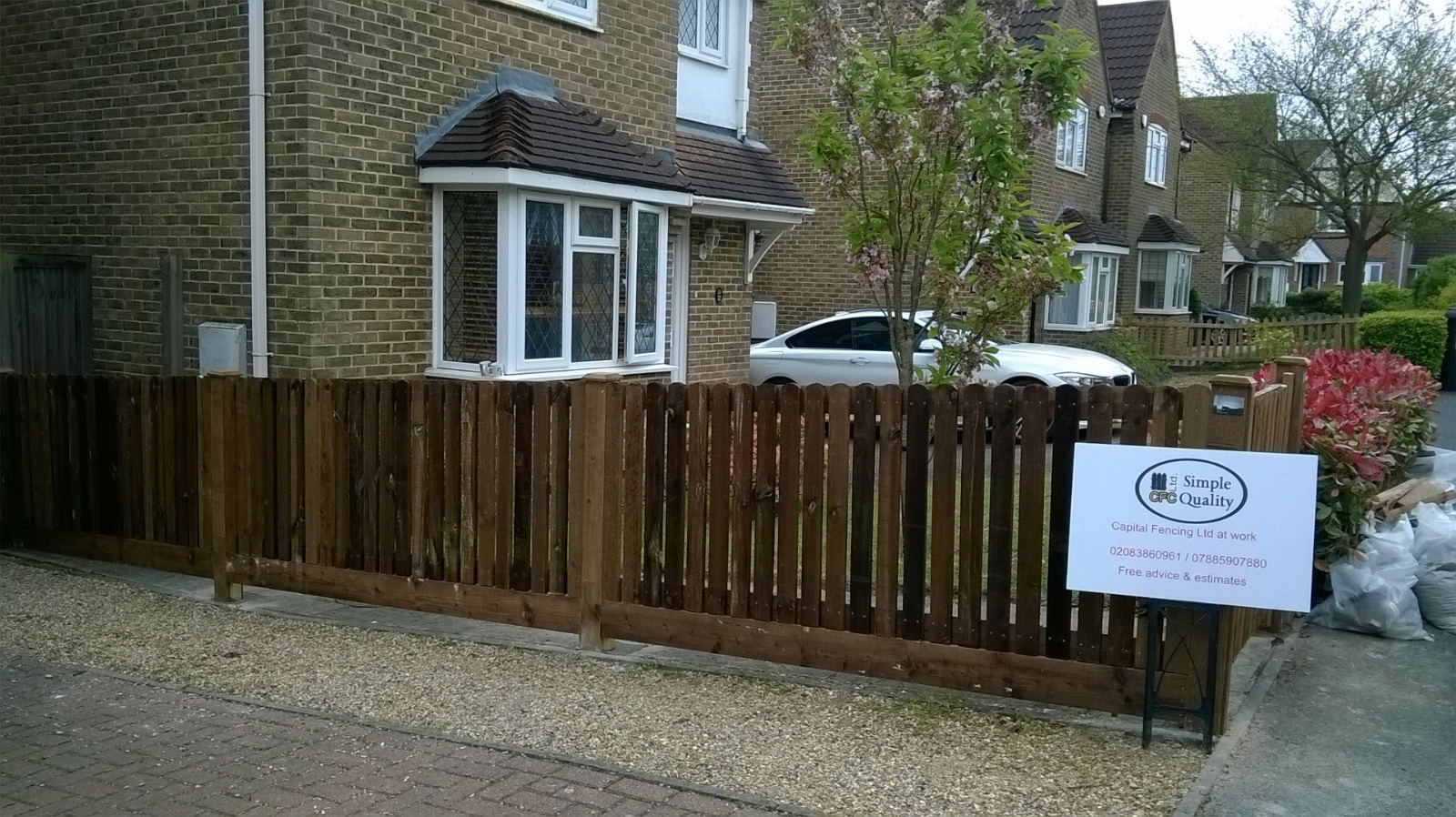 Picket Front-Garden Fence