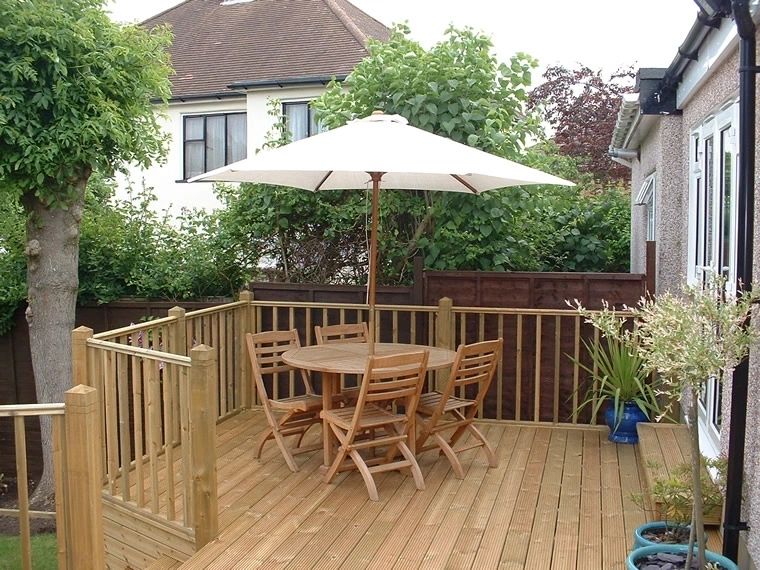 Hardwood Garden Decking