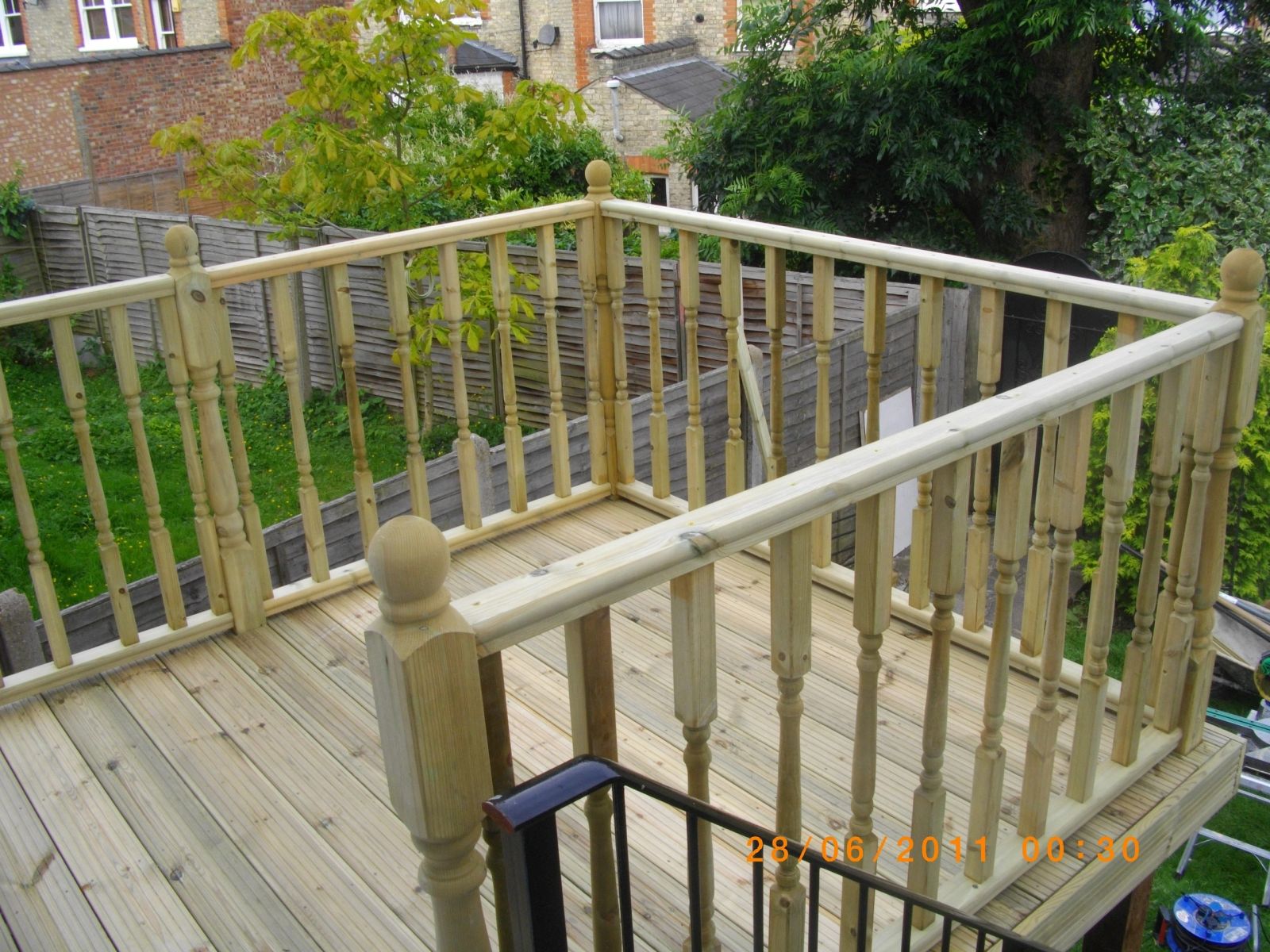 Composite decking install