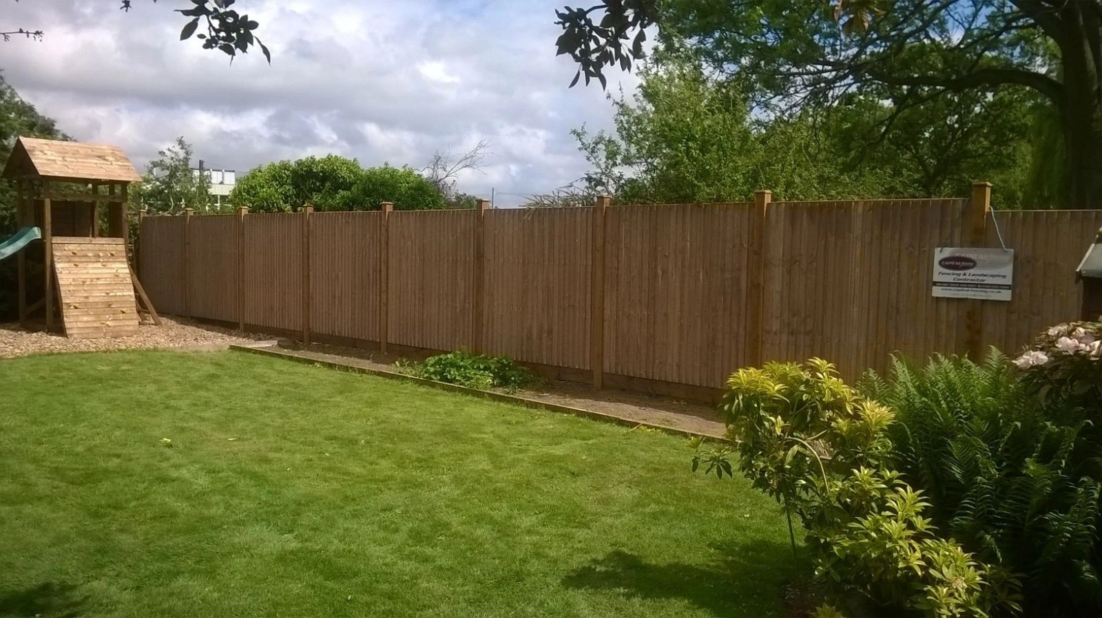 concrete-post fence installed by Capital Fencing in Edgware (HA8)