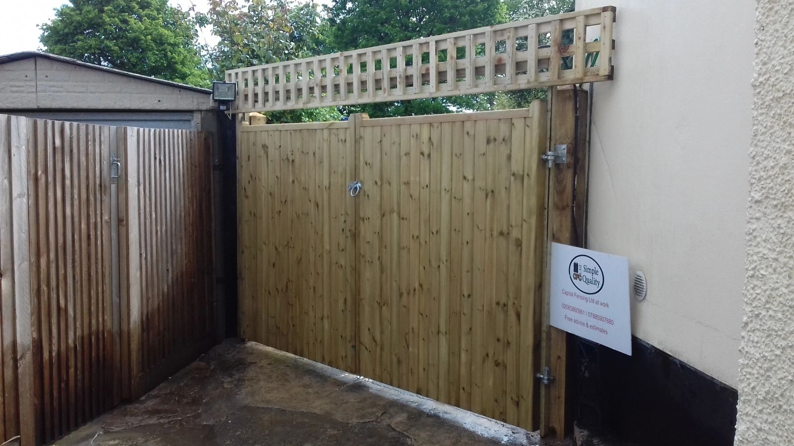 Metal Driveway Gate