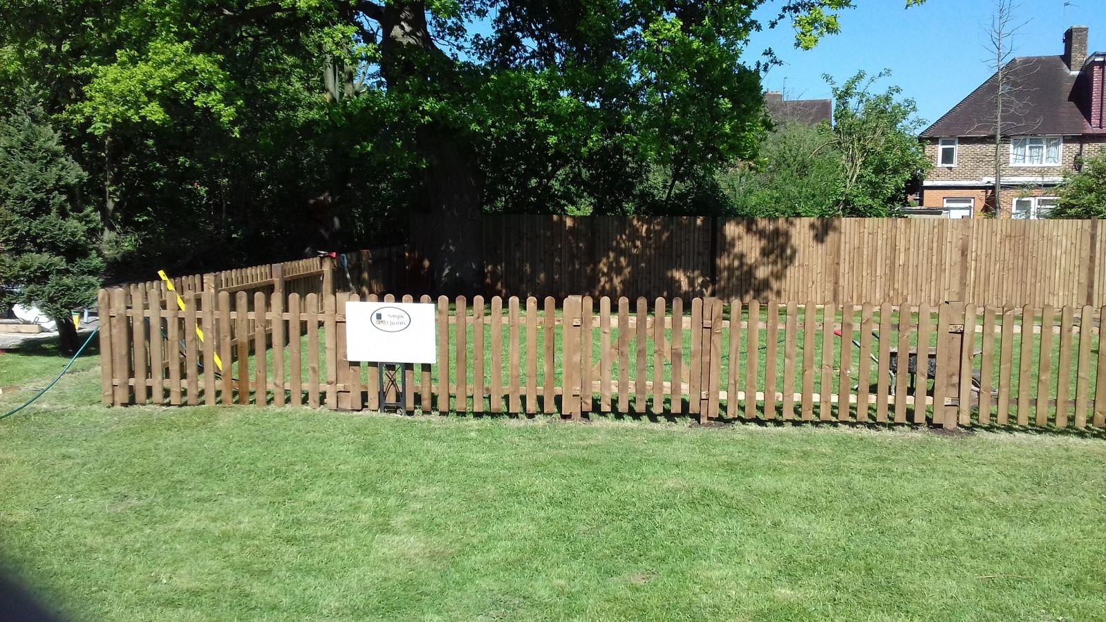 trellis-topped fence installed by Capital Fencing in Barnet (EN5)