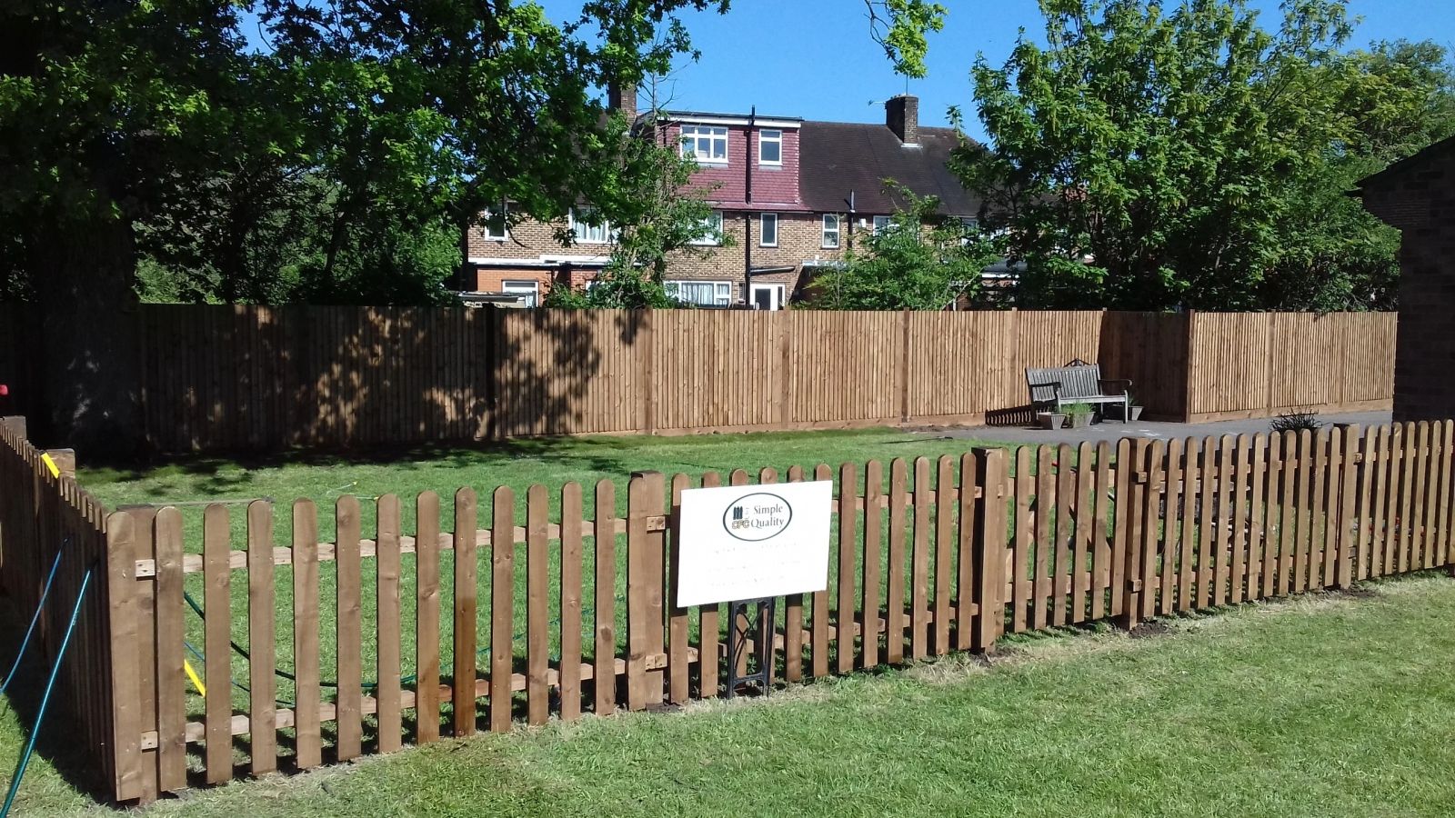 bespoke decorative fence installed by Capital Fencing in Borehamwood (WD6)
