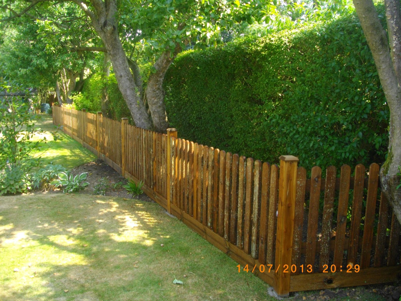 bespoke decorative fence installed by Capital Fencing in Edgware (HA8)